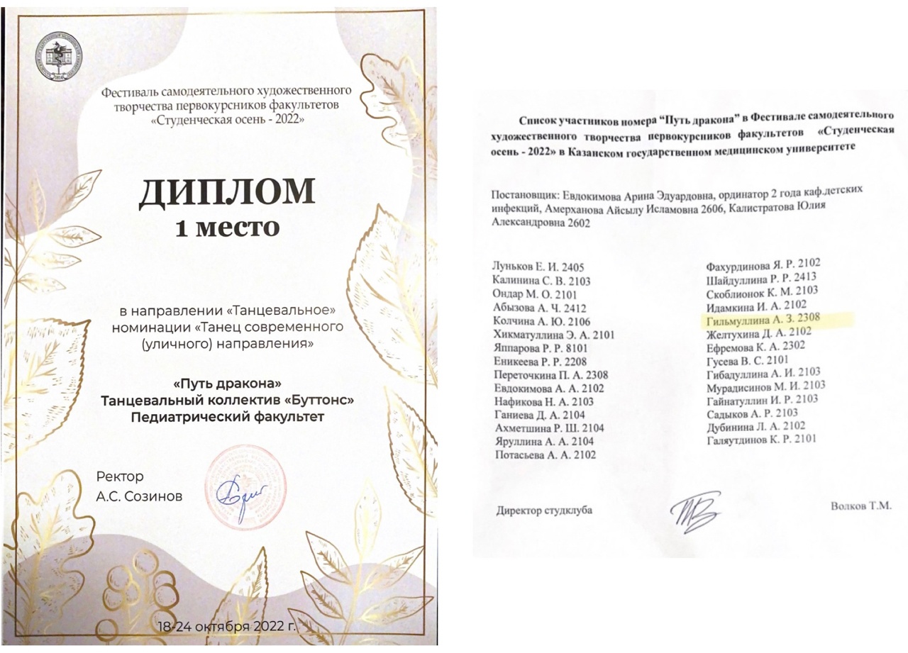 Диплом 1 место