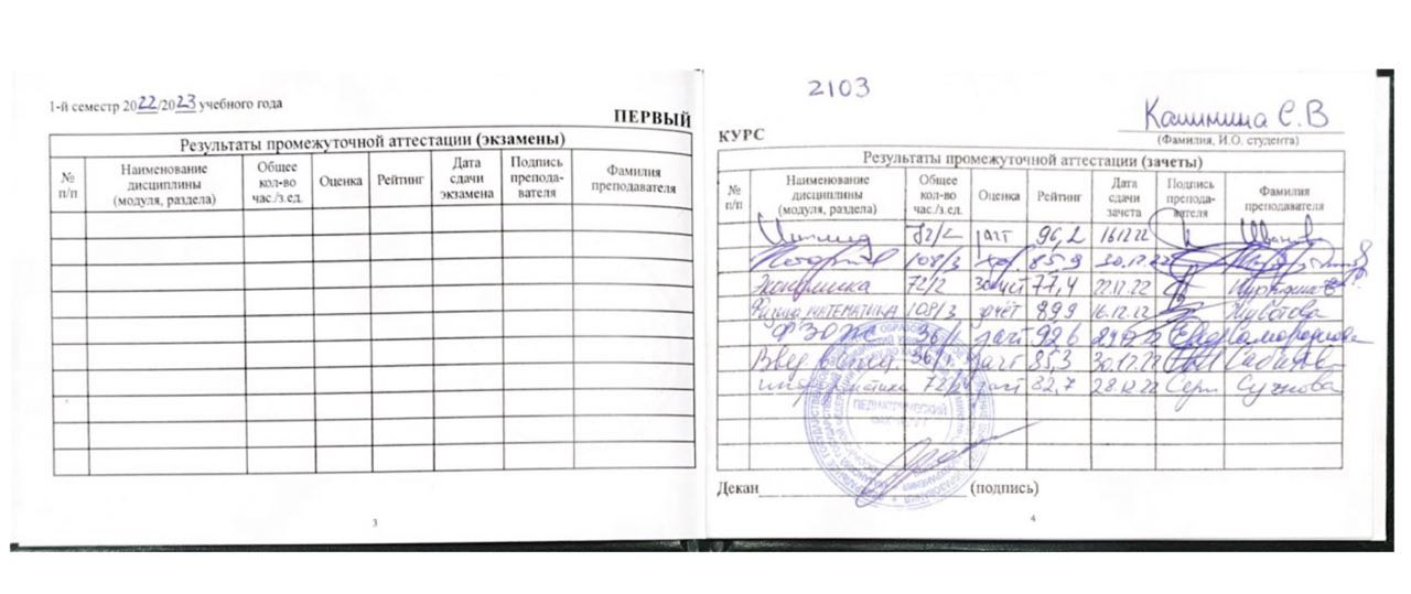 Калинина_зачетная книжка (2)